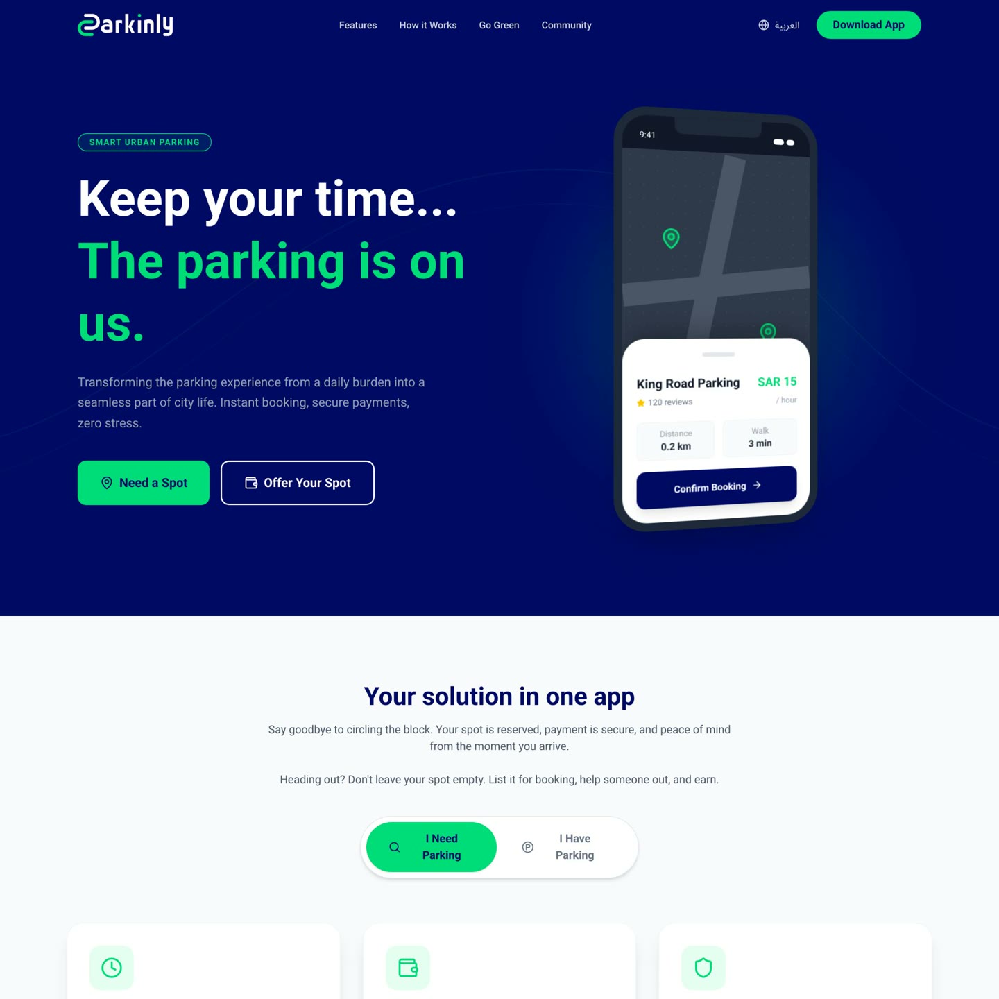 Parkinly project preview